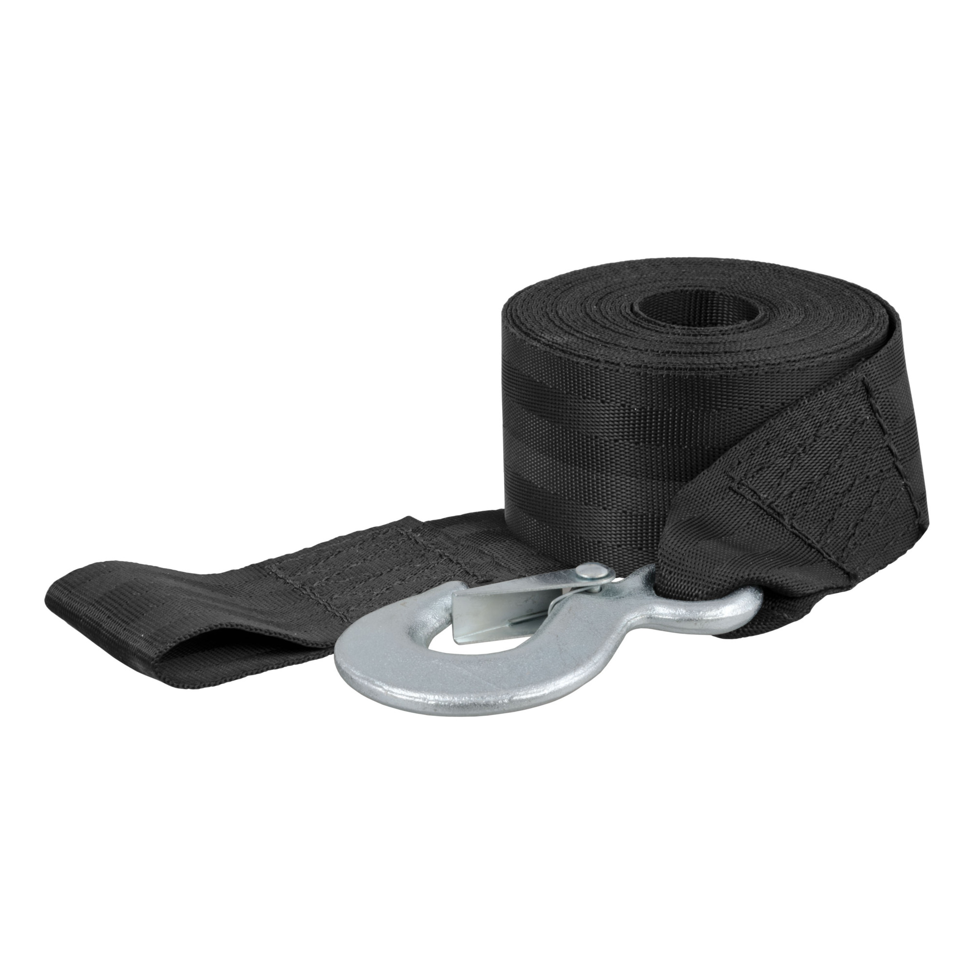 Curt Manufacturing Polyester Winch Strap with Hook — 2-3/8in. x 23ft., 4,800 lbs. Capacity, Model# 29452